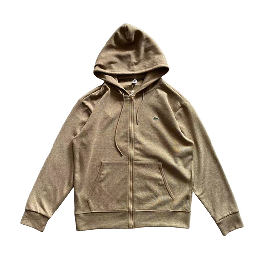 Lacoste Hooded Jacket - (BROWN)