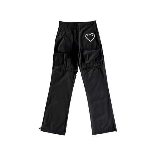 Carsicko Cargo Pants/Shorts Convertible - (BLACK)
