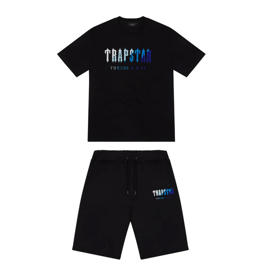 Trapstar Chenille Decoded Short Set - (BLACK ICE FLAVOURS 2.0)
