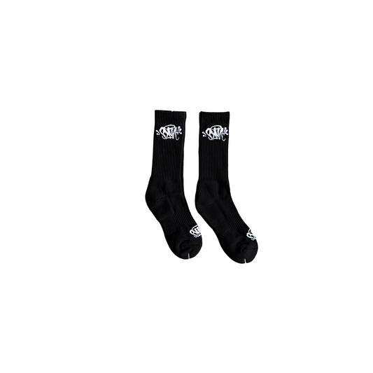 Syna Socks (2 Pairs) - (BLACK/WHITE)
