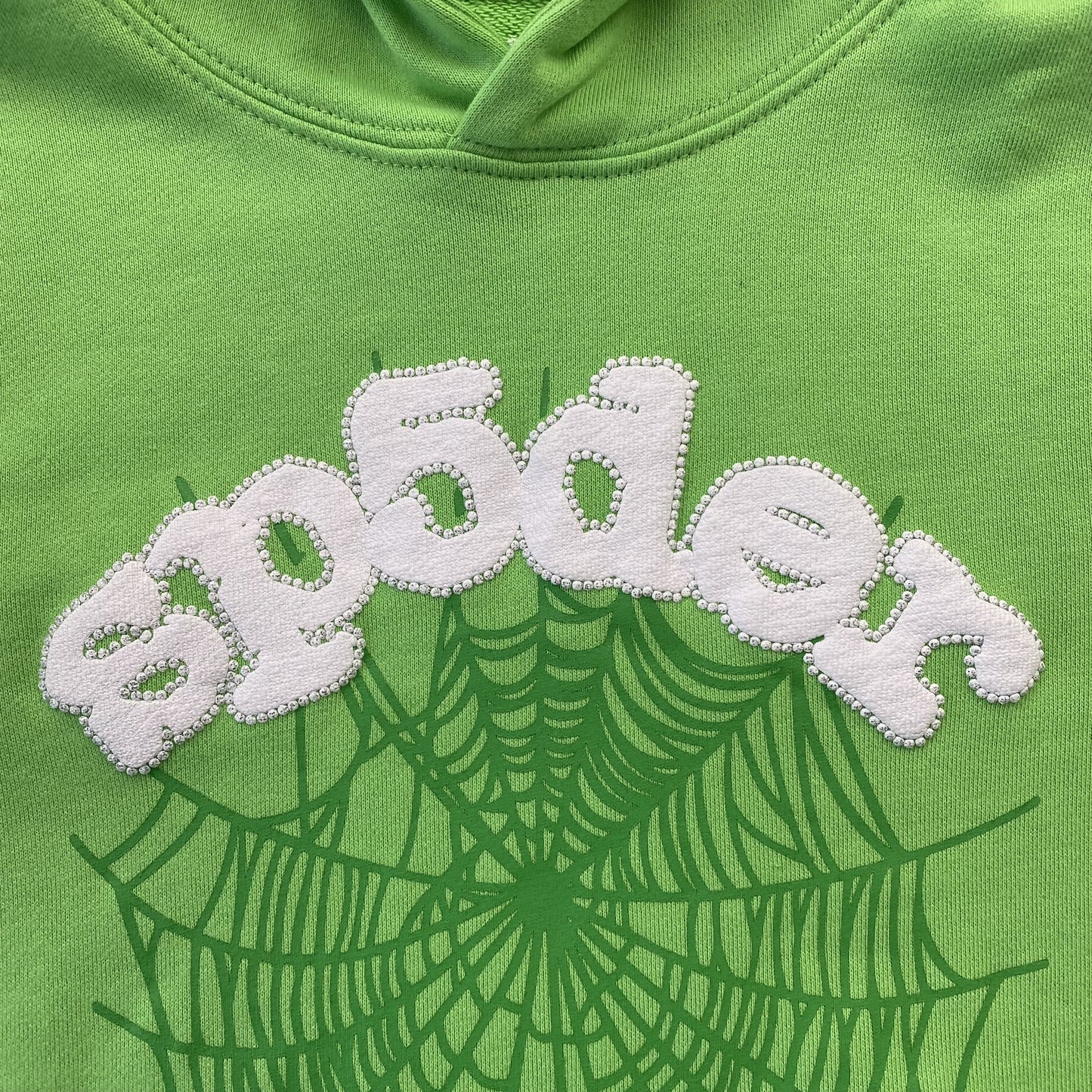 Sp5der Web Hoodie - (SLIME GREEN)