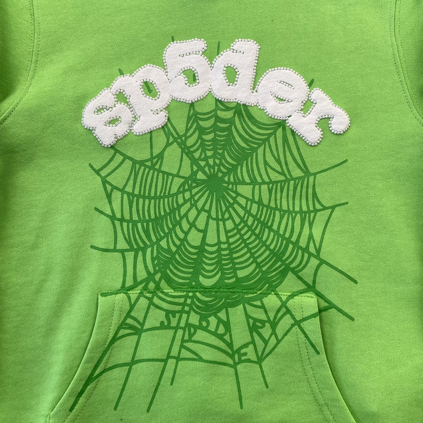 Sp5der Web Hoodie - (SLIME GREEN)