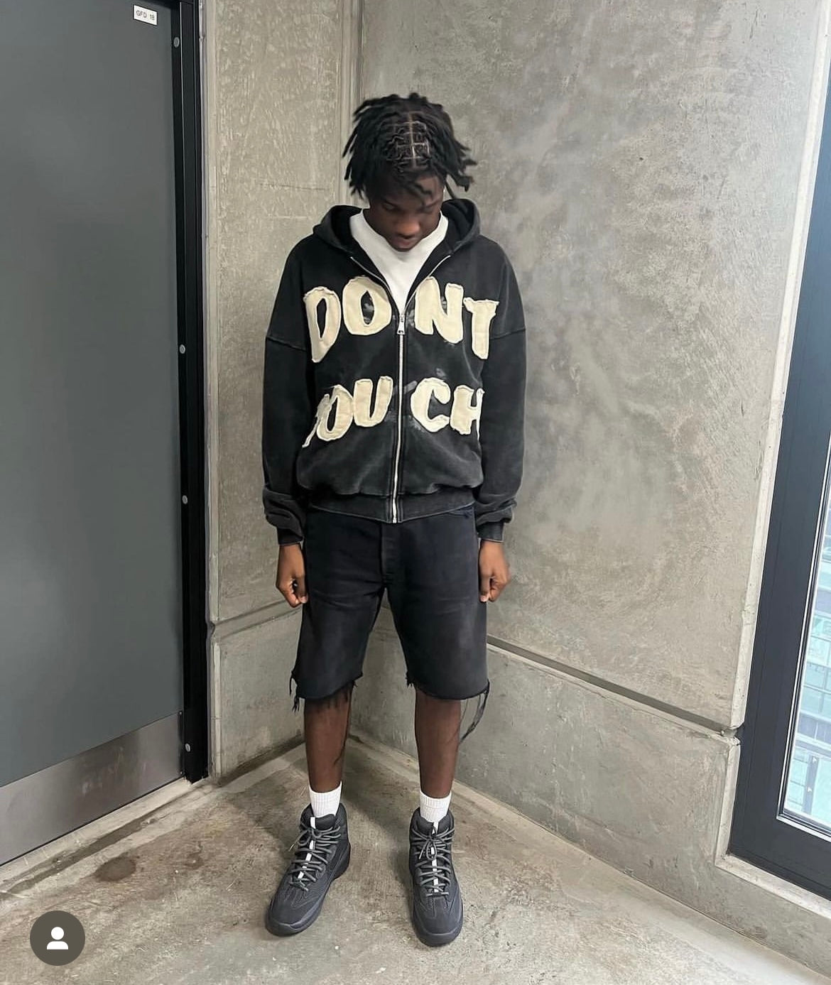 Carsicko Don't Touch Hoodie - (BLACK/GREY) – 21Dripzz
