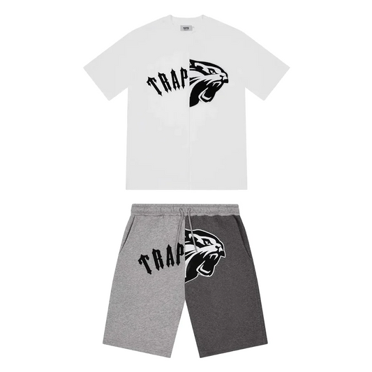 Trapstar Arch Shooters Short Set - (WHITE/GREY)