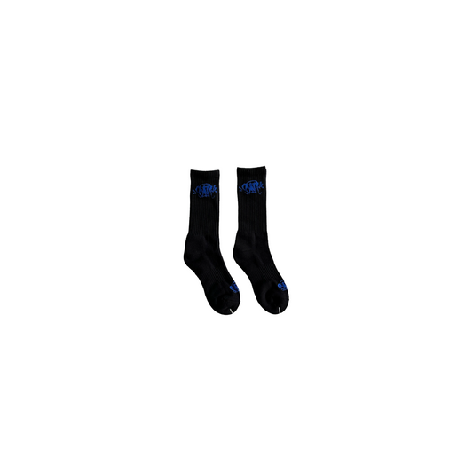 Syna Socks (2 Pairs) - (BLACK/BLUE)