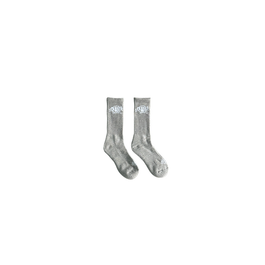 Syna Socks (2 Pairs) - (GREY/WHITE)