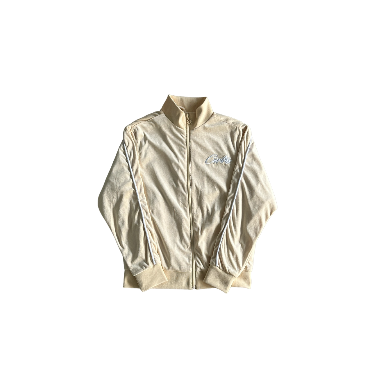Corteiz Allstarz VVS Velour Jacket - (VANILLA) – 21Dripzz