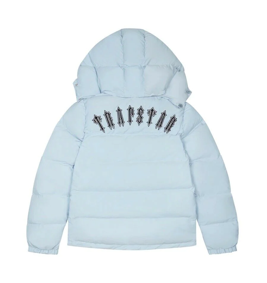 Trapstar Irongate Detachable Hooded Puffer Jacket - (ICE BLUE)
