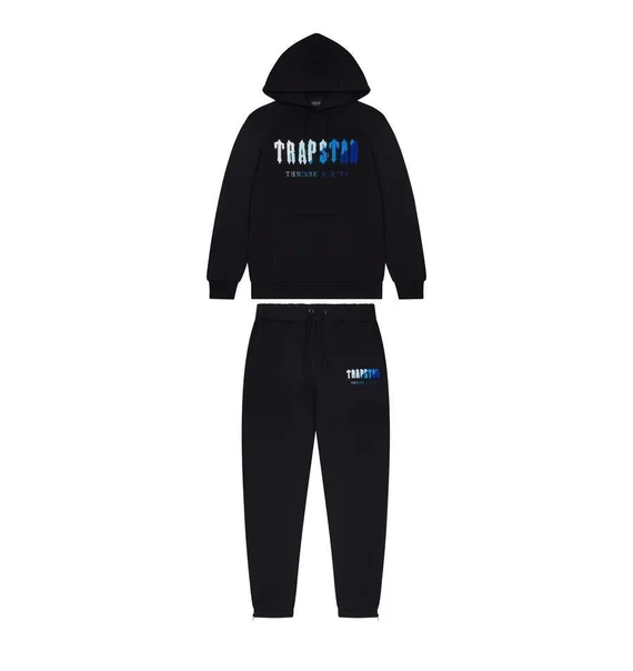 Trapstar Chenille Decoded Hoodie Tracksuit - (BLACK ICE FLAVOURS)