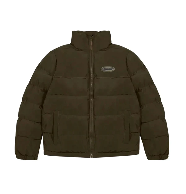 Dress in Comfort and Style with the Irongate Brown Puffer Jacket